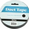 Gaffatape - Sort lærredstape - 19 mm x 25 m