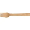 Gaffel, ABENA Gastro, 16cm, brun, birketræ/voks - 2000 stk