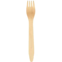 Gaffel, ABENA Gastro, 16x2,6cm, brun, birketræ - 2000 stk