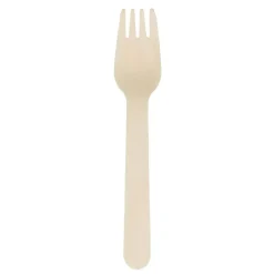 Gaffel Verive L160mm Voksbehandlet Træ Natur - 50 ps x 100 stk/krt