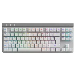 Gaming tastatur - Logitech G515 TKL LIGHTSPEED - Hvid - Trådløs/USB - Nordic