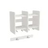 Garderobe børn Eira Light, overhylde 2 pladser, 220 mm rumbredde, hvidpigmenteret krydsfinér