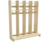 Garderobe børn Eira Light, vægmodel 4 pladser, naturfarvet krydsfinér, rumbredde 250 mm