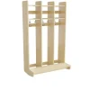 Garderobe børn Eira Light, vægmodel 3 pladser, naturfarvet krydsfinér, rumbredde 250 mm