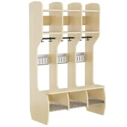 Garderobe Måns Hel 3 pladser, birk, 920 mm