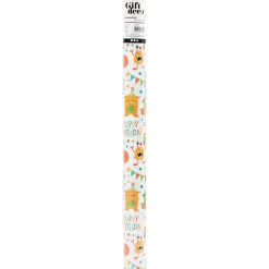 Gavepapir Fødselsdag B: 50 cm 80 g glade farver 5 m pr rulle