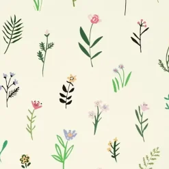 Gavepapir, flora, B: 50 cm, 100 m