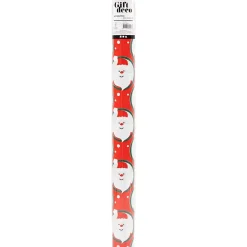 Gavepapir Julemand B: 50 cm 80 g rød 5 m pr rulle