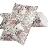 Gaveæsker til indpakning brun beige hvid rosa blomster - 3 stk