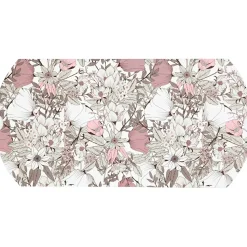 Gaveæsker til indpakning brun beige hvid rosa blomster - 3 stk
