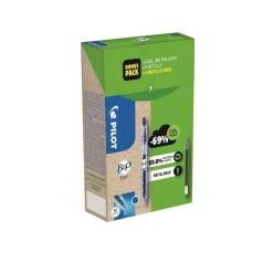 Gelpen Pilot B2P Green Pack blå 10stk + 10refills
