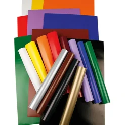 Glanspapir 11 assorterede farver størrelse 32 x 48 cm 80 gram - 11 x 25 ark