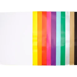 Glanspapir 11 assorterede farver størrelse 32 x 48 cm 80 gram - 11 x 25 ark