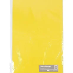 Glanspapir - Gul - 32x48 cm - 80 g - 25 ark