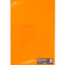 Glanspapir orange størrelse 32 x 48 cm 80 gram - 25 ark