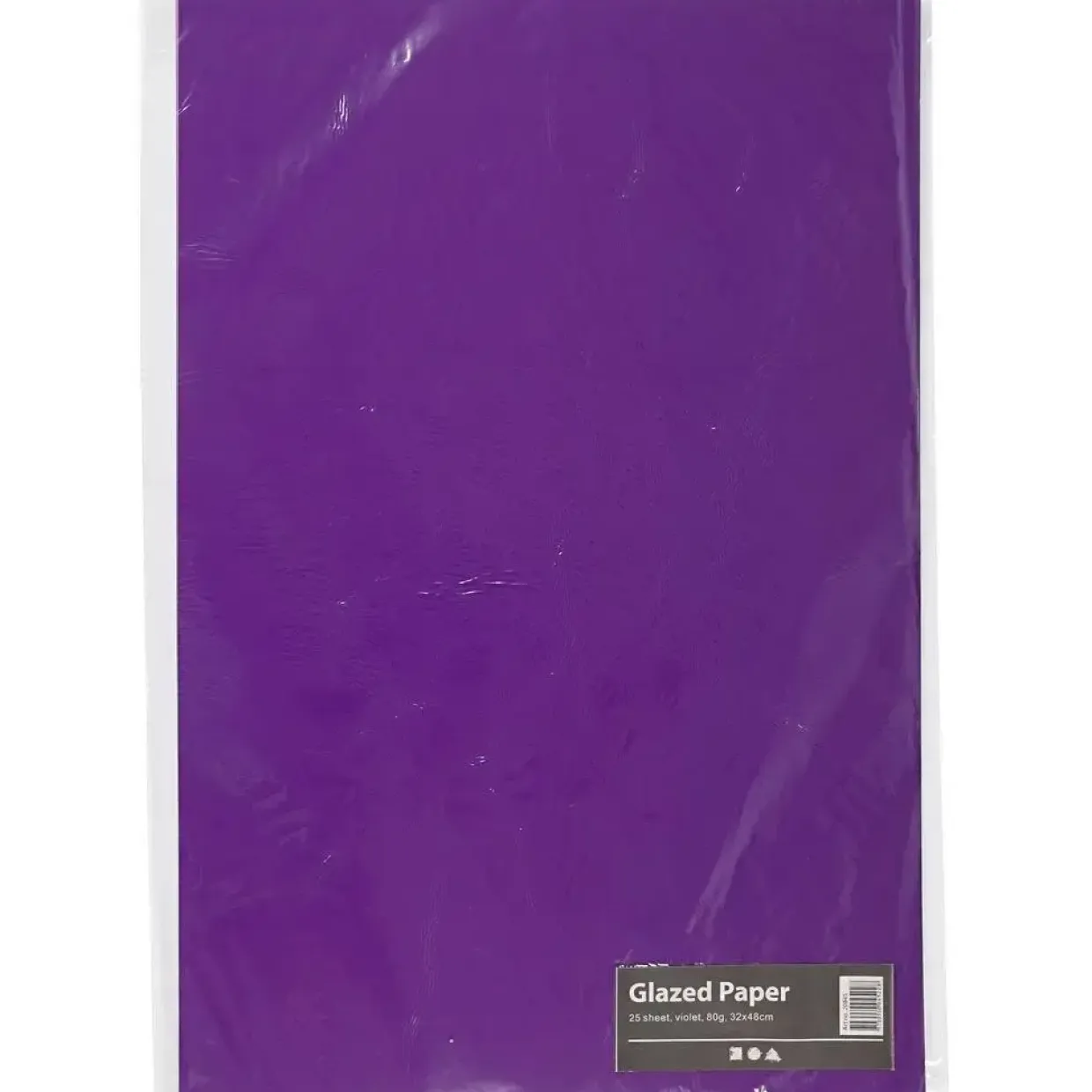 Glanspapir violet størrelse 32 x 48 cm 80 gram - 25 ark