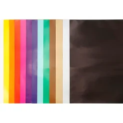 Glanspapir - 32x48 cm - 80 g - 13 Assorterede Farver - 100 ark
