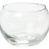 Glas fyrfadsstager 8 cm diameter 7 cm høj - 12 stk.