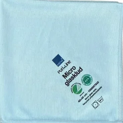 Glasklud - ABENA Puri-Line blå - mikrofiber 40x40 cm - 80% recycle - 10 stk
