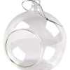 Glaskugle med hul – diameter 8 cm – 6 stk