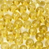 Glasperler gul 4 mm hulstr. 1 mm - 45 stk.