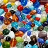 Glasperler - Mix ass. farver - 7-18 mm - Hulstr. 1 mm - 1000 g