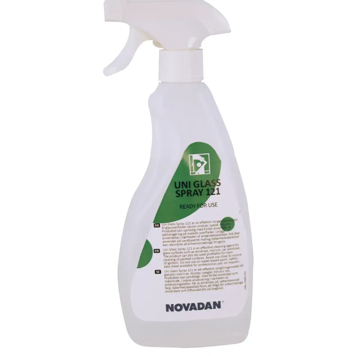 Glasrens - Novadan Uni 121 Glass Spray - universal vinduesrens - 750 ml