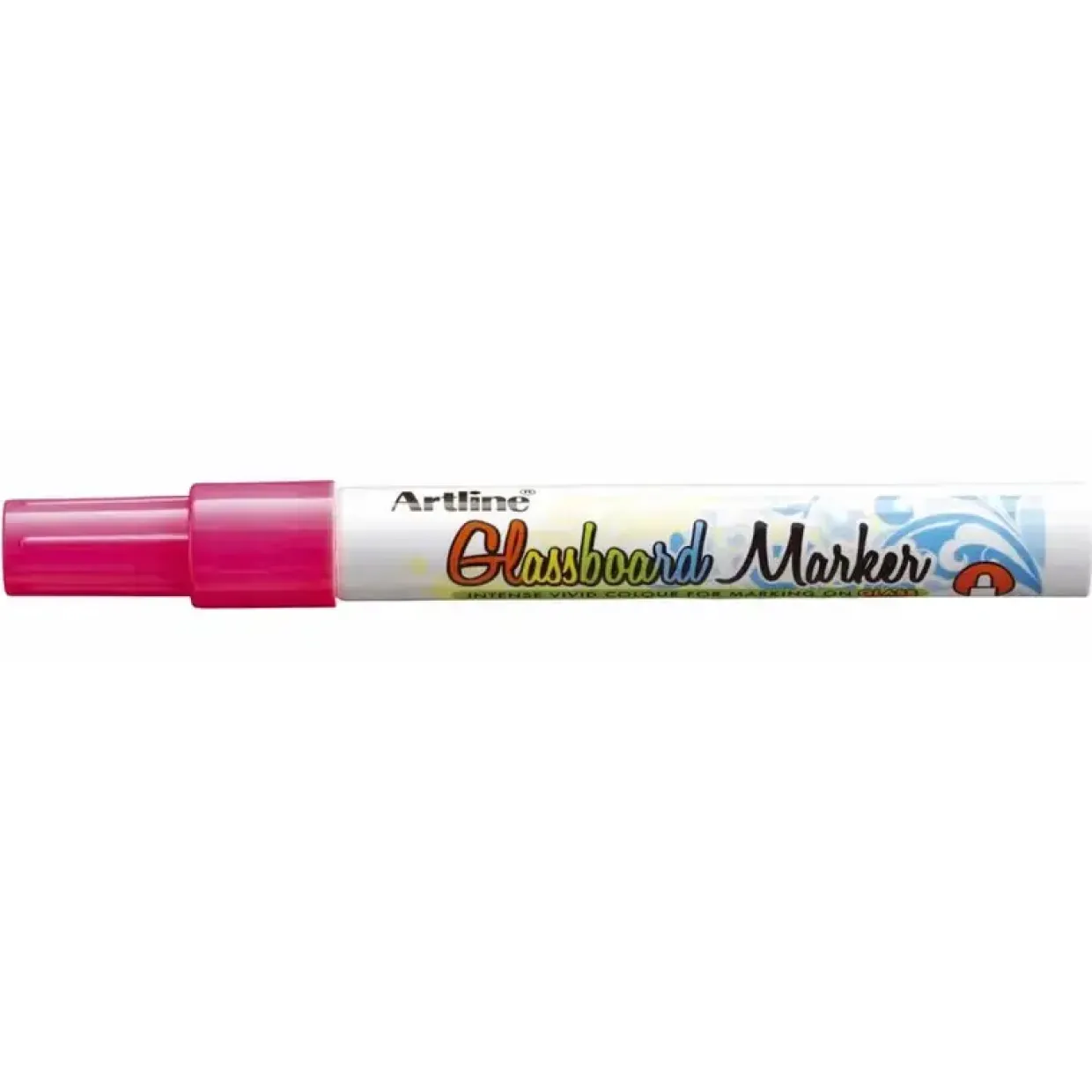 Glastavle tusser - Artline Glassboard EPG4 fluorescerende pink 2 mm streg - 12 stk
