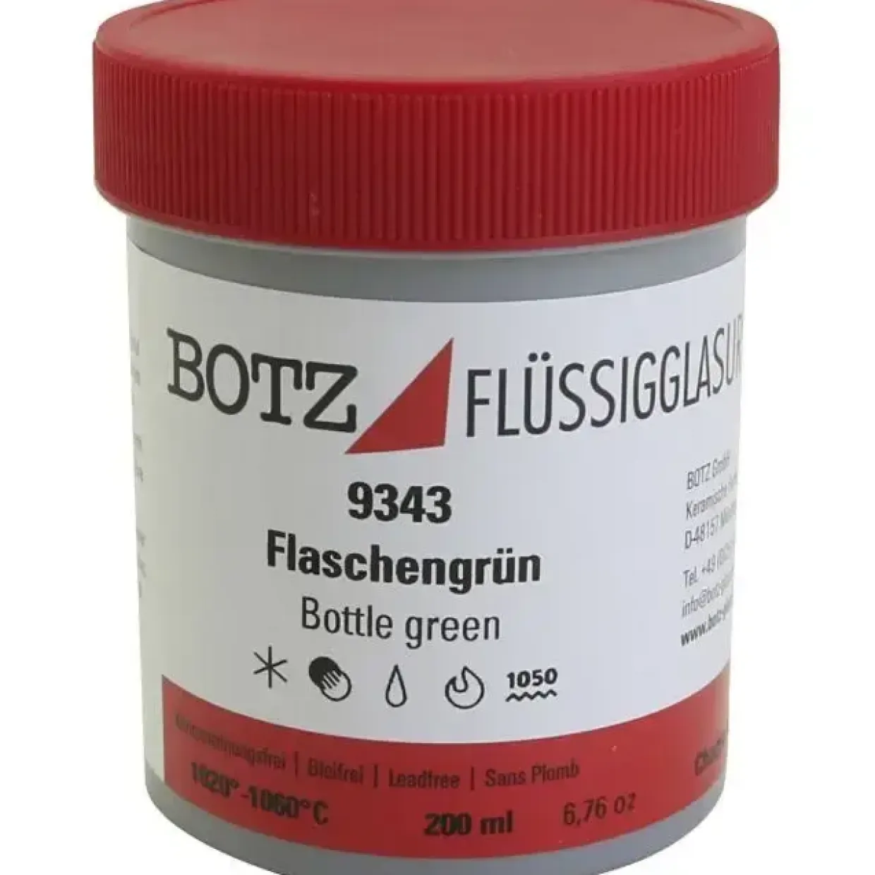Glasur til ler, grøn, 200 ml