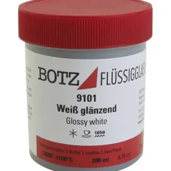 Glasur til ler, hvid, 200 ml