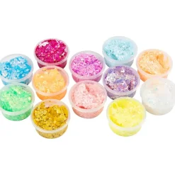 Glitter Clay ass. farver 72x20 ml