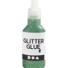 Glitterlim - grøn 25ml