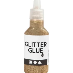 Glitterlim - guld 25ml
