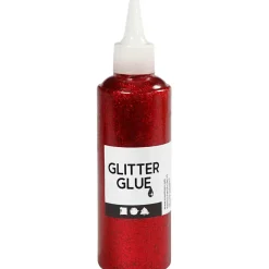 Glitterlim - rød 118ml