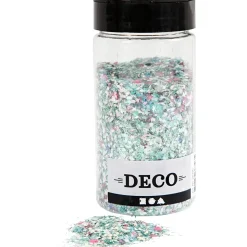 Glitter og pailletter - ass. farver 170g