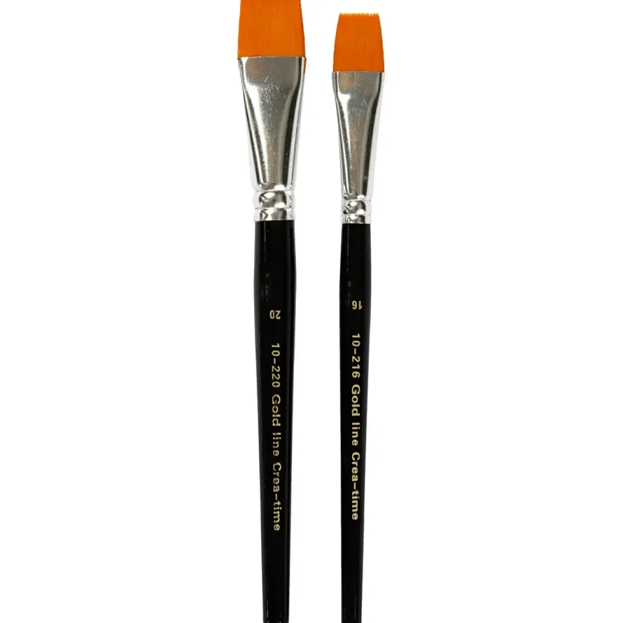 Gold Line Pensler, nr. 16+20 , B: 17+24 mm, flad, 2ass.