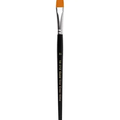Gold Line Pensler, nr. 12 , B: 12 mm, flad, 6stk.