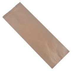 Grovbrødspose Ribbet Stor Rektangulær L160/(2x40)xB450+20mm Papir 50gr Brun - 500 stk/krt