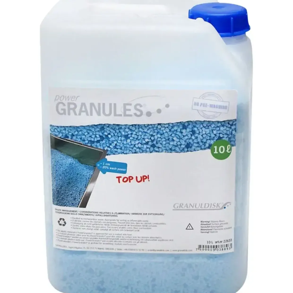Grovopvask, Granuldisk Power Granules, granulat, 10 kg