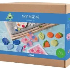 Gruppe DIY Kit Sæbefremstilling | 2 huller, blå, grøn, orange, pink | 1 pk.