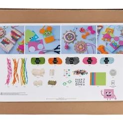 Gruppe DIY Kit Vævning | Vægophæng, ophæng, ugler, mus, ass. farver | 1 pk.