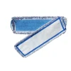 Gulvmoppe blå polyester mikrofiber 60 cm med velcro