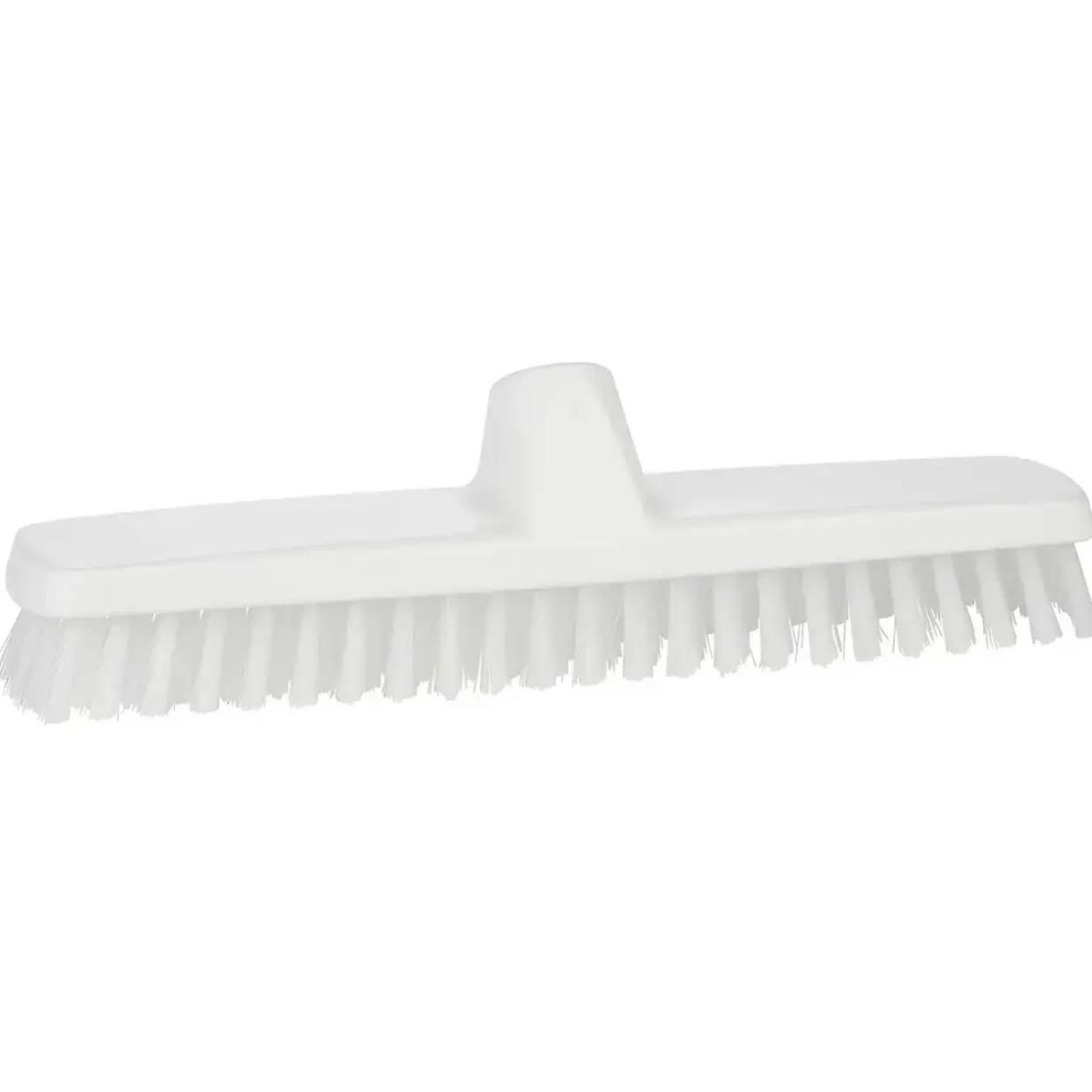 Gulvskrubbe Vikan stiv m. gevind hvid 295mm 3661