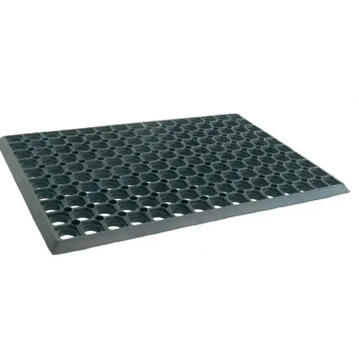 Gummimåtte - Ringgummi - 40x60 cm - 16 mm - Sort