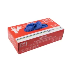Handske Engangs Prime Source str M uden Pudder Acceleratorfri Blå AQL 1.5 - 10 pk x 100 stk/krt