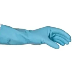 Handske Foodtech str XL med Velourisering Latex Blå - 12 par/ps