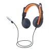 Headset Logitech Zone Learn On-Ear USB-C - Classic Blue (Edu)