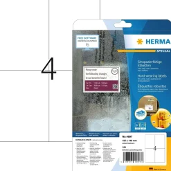 Herma etiket ekstra stærk 105x148 mat