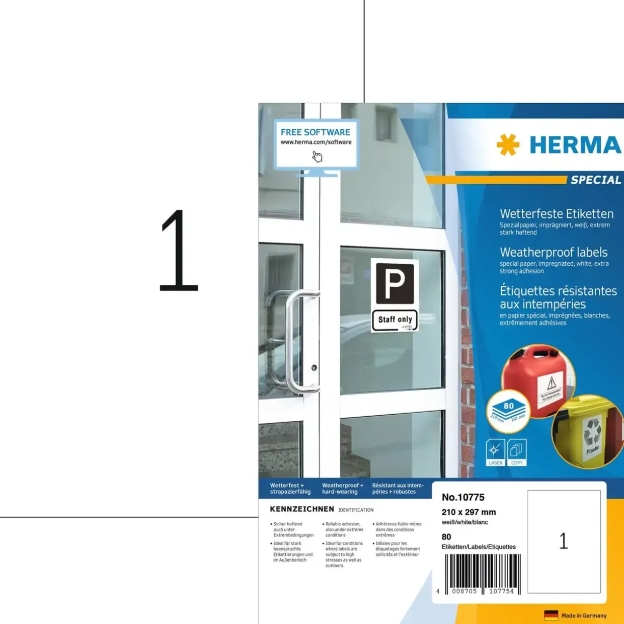 Herma etiket ekstra vejrbestandig 210x297 (80)