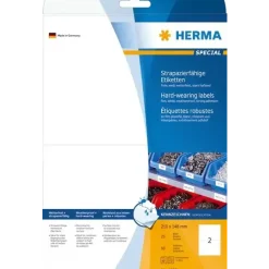 Herma etiket film ekstra stærk 210x148 mat (50)